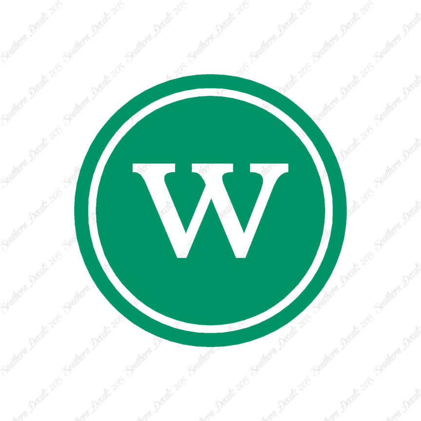 Typewriter Font W Initial