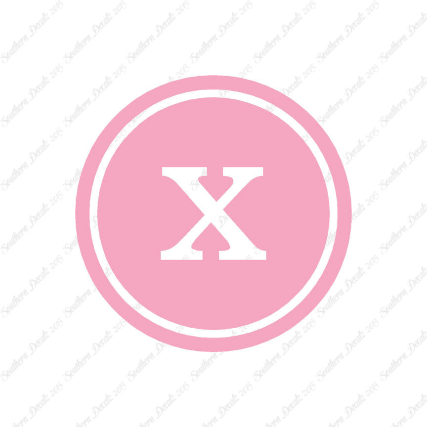Typewriter Font X Initial