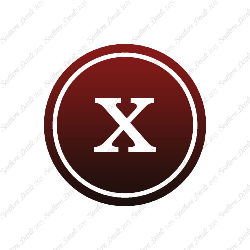 Typewriter Font X Initial