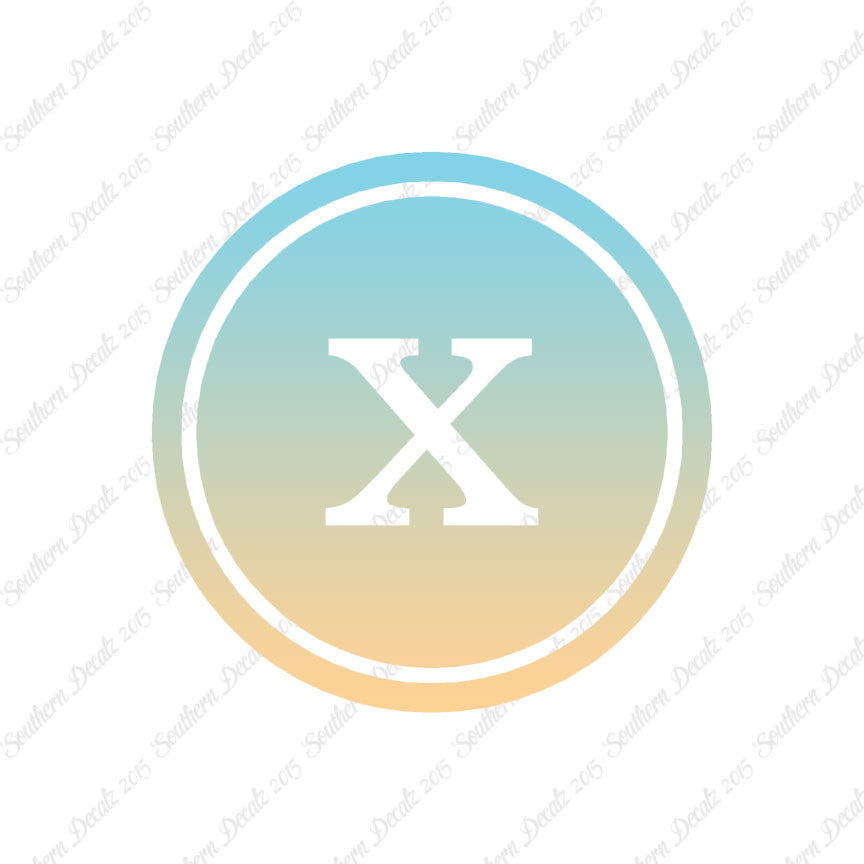 Typewriter Font X Initial