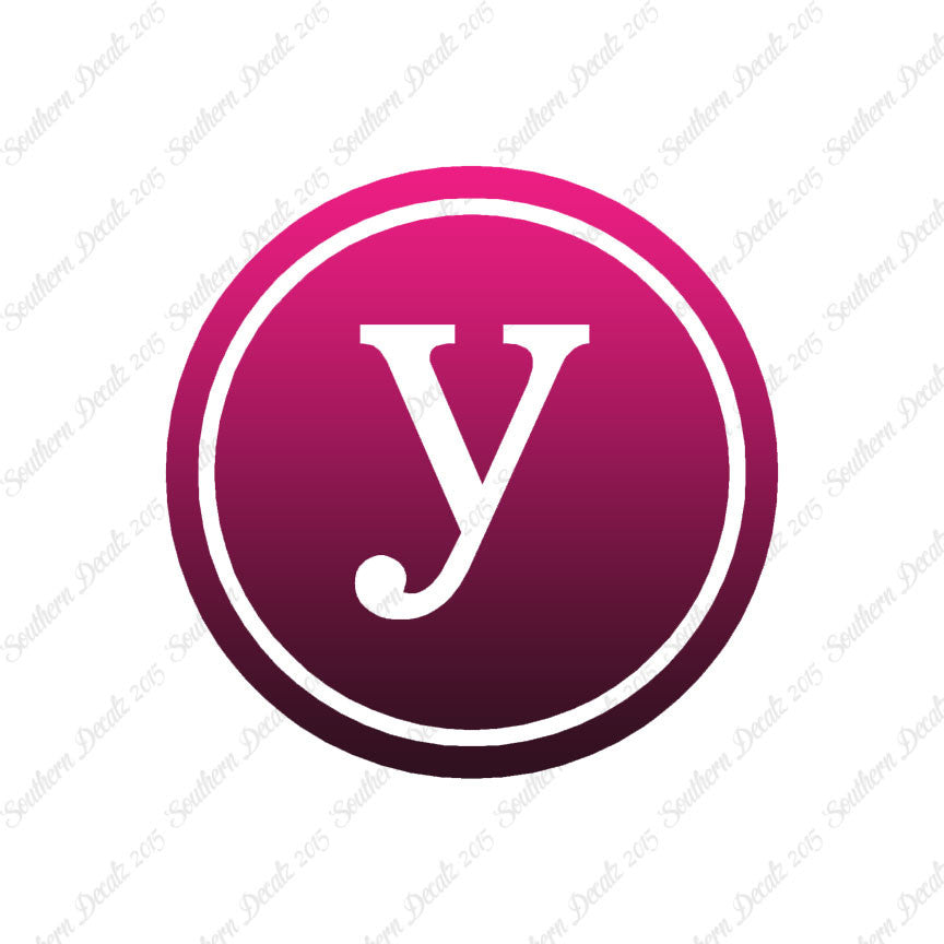 Typewriter Font Y Initial
