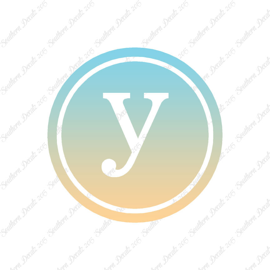 Typewriter Font Y Initial