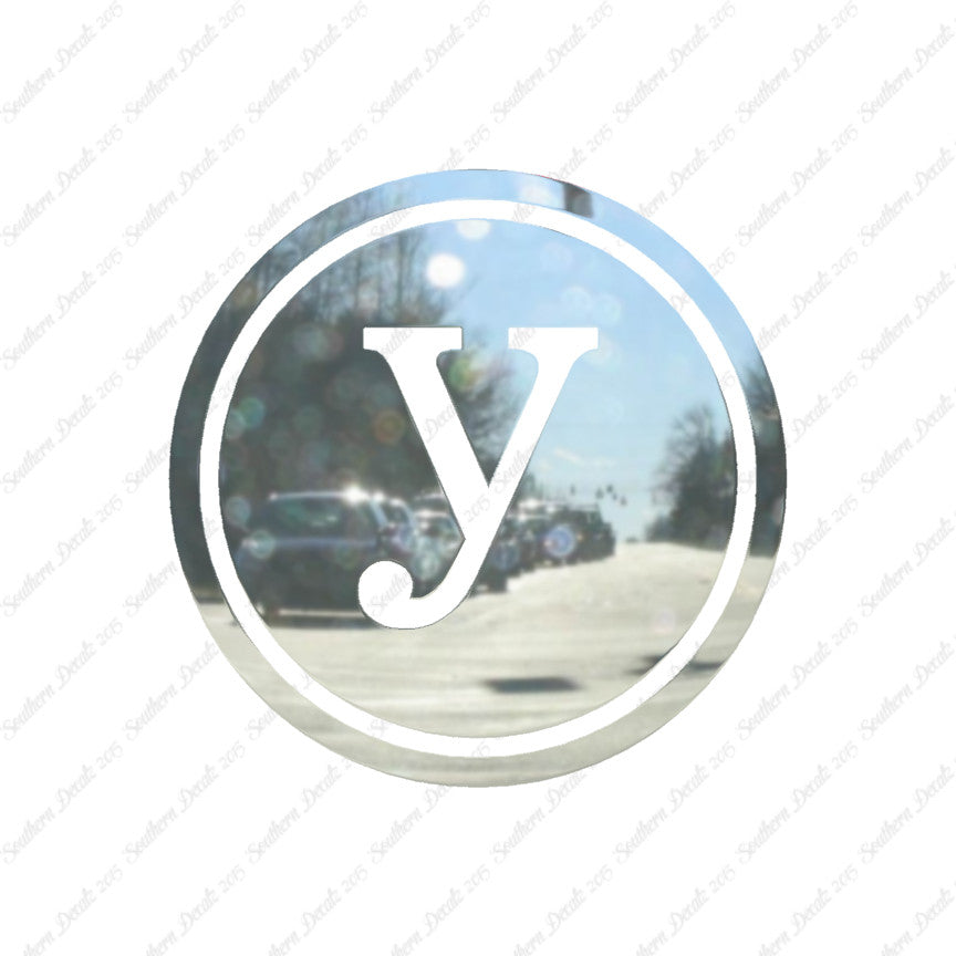 Typewriter Font Y Initial