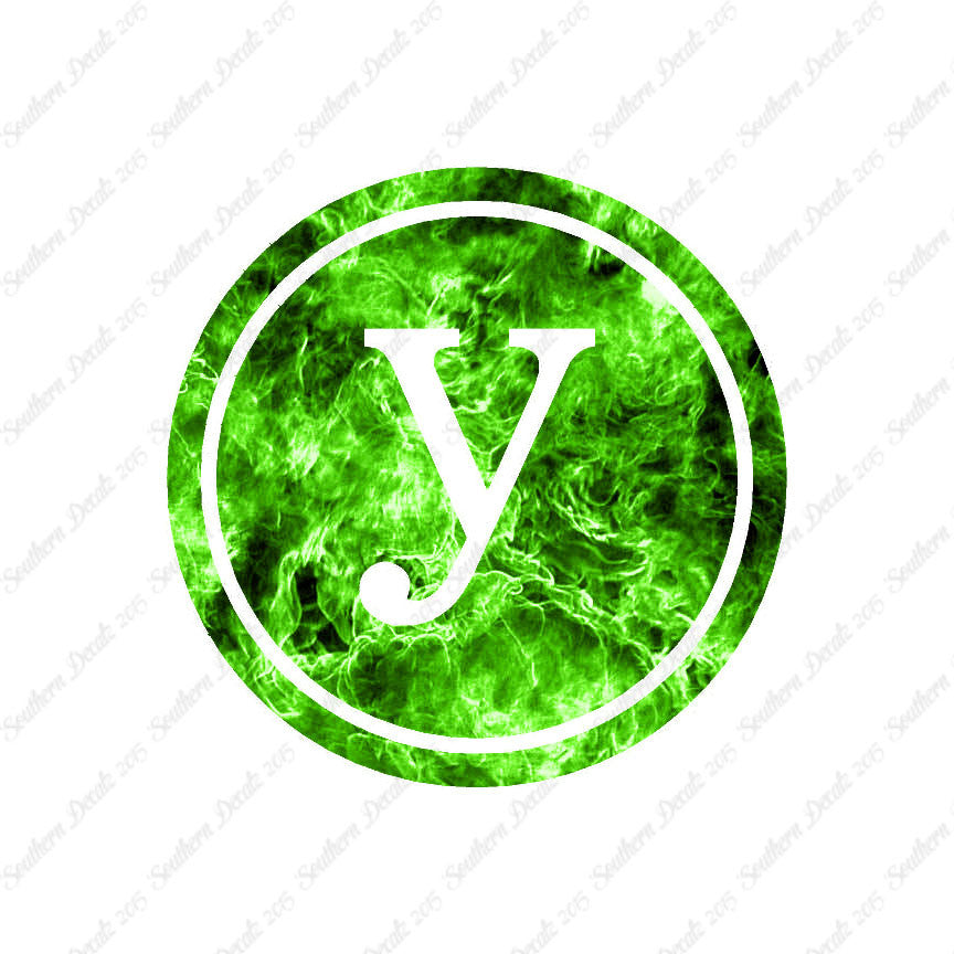 Typewriter Font Y Initial