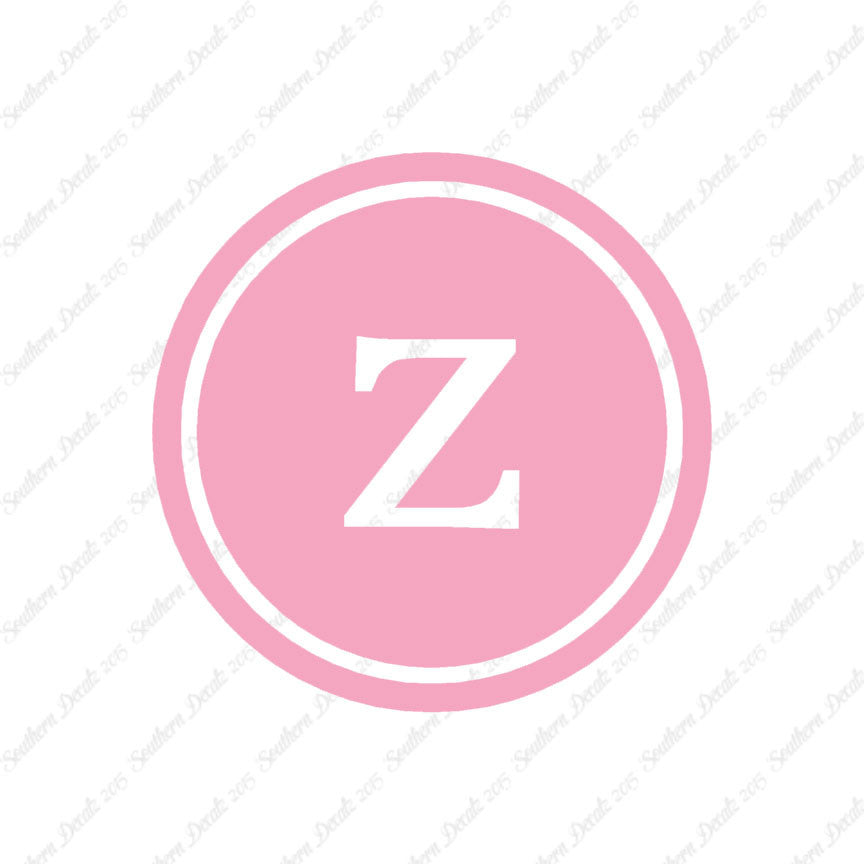 Typewriter Font Z Initial