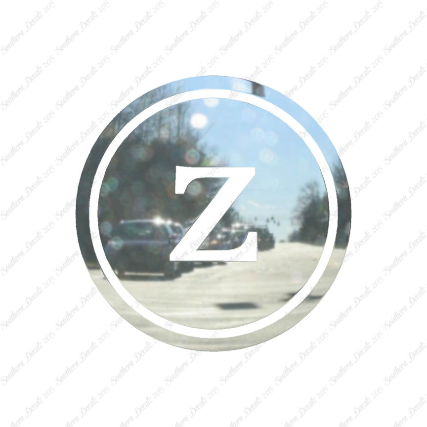 Typewriter Font Z Initial