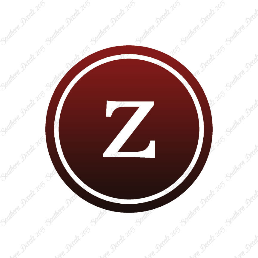 Typewriter Font Z Initial