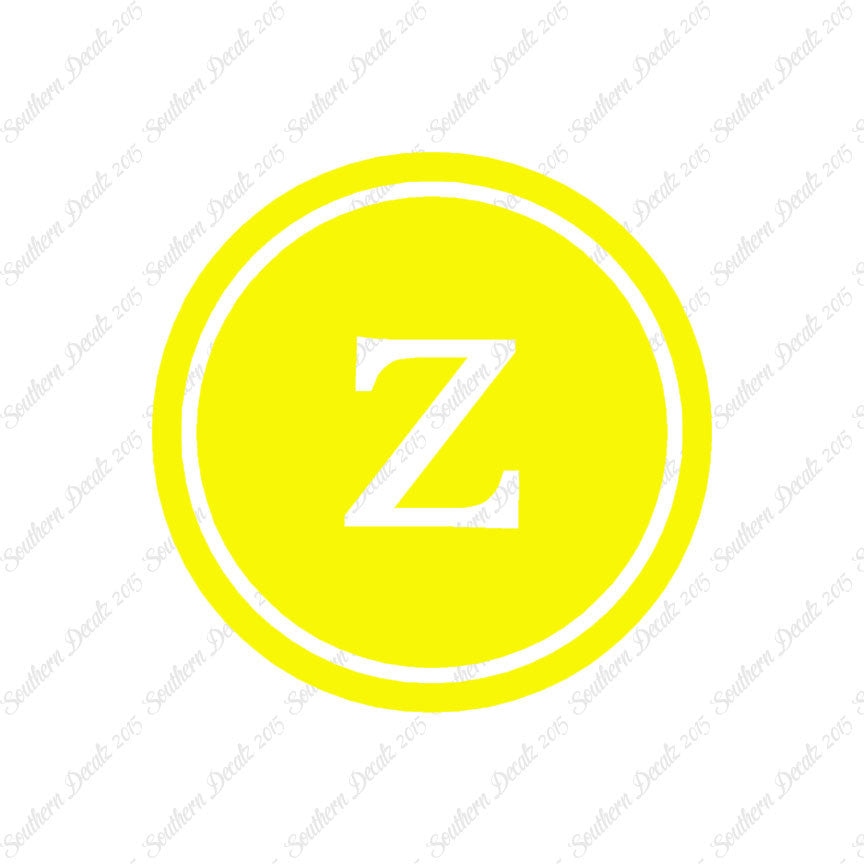 Typewriter Font Z Initial