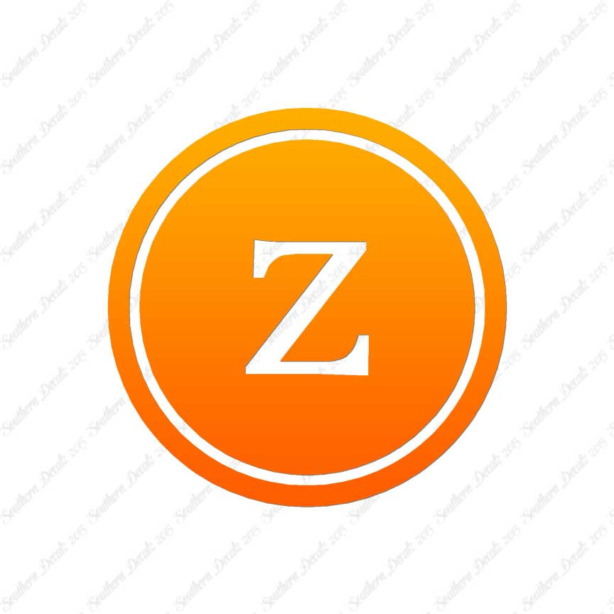 Typewriter Font Z Initial