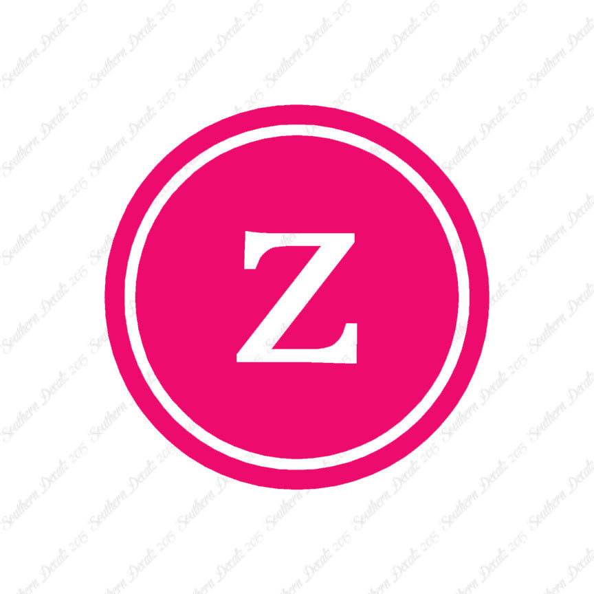 Typewriter Font Z Initial