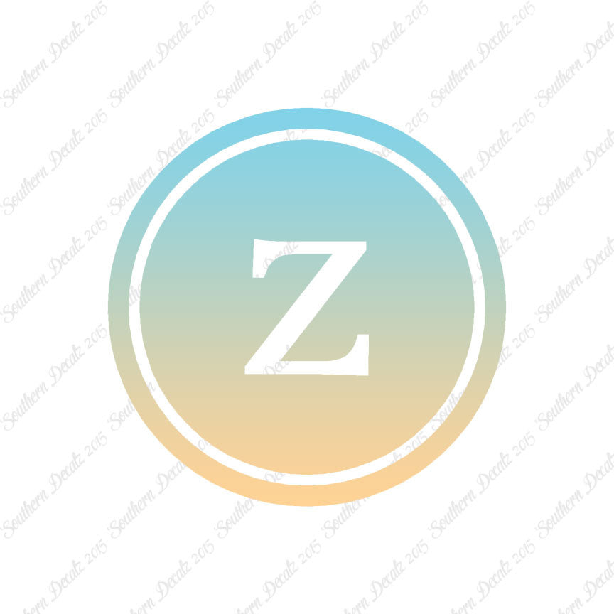 Typewriter Font Z Initial
