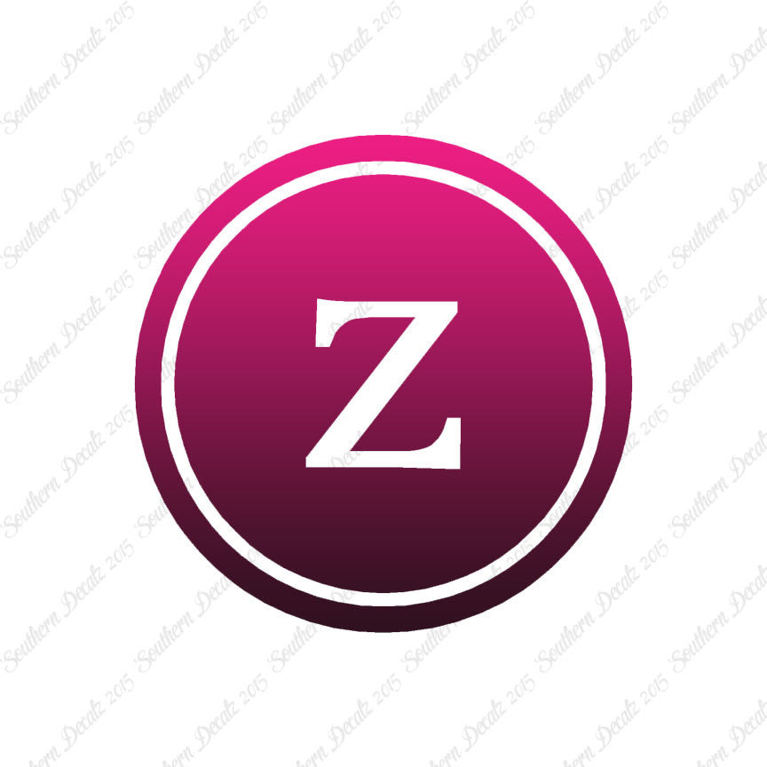 Typewriter Font Z Initial