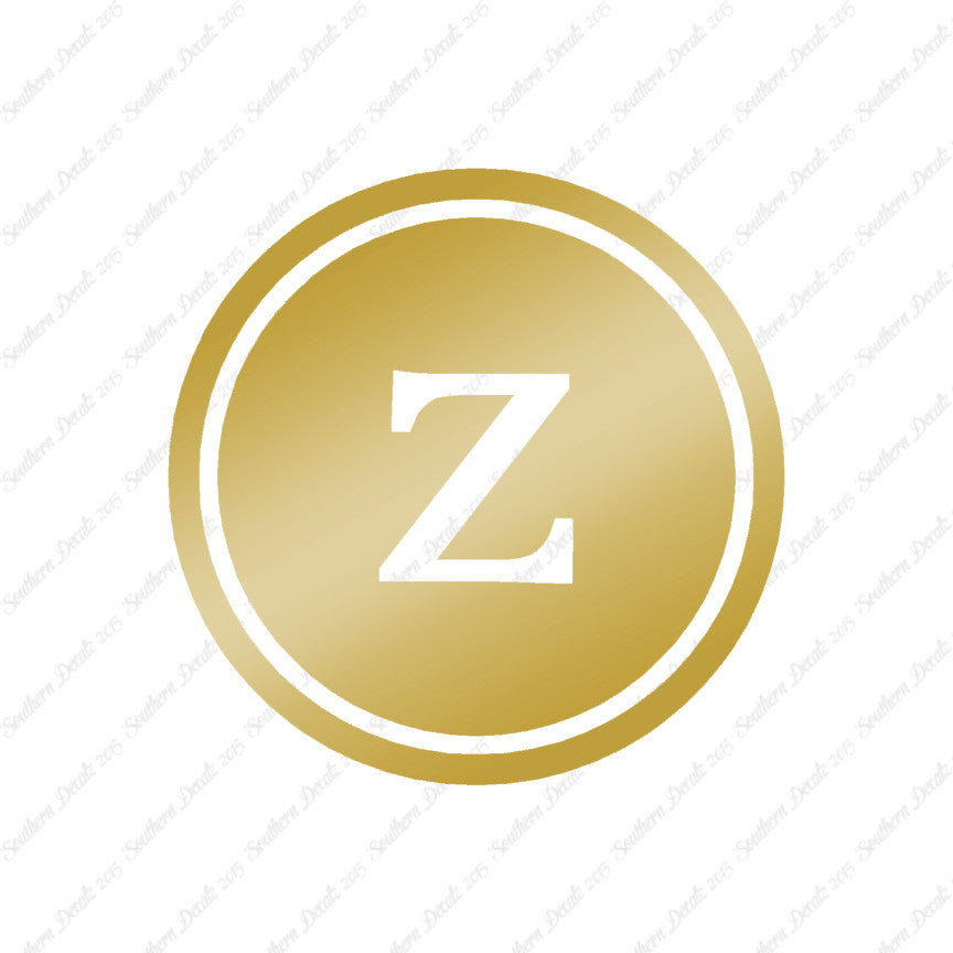 Typewriter Font Z Initial