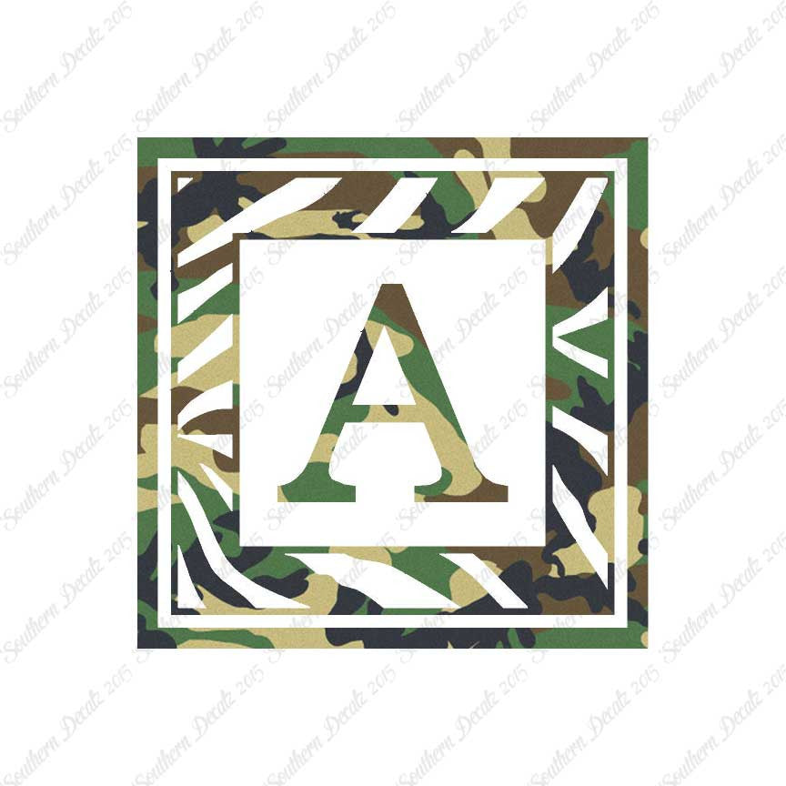 Zebra Decorative A Initial