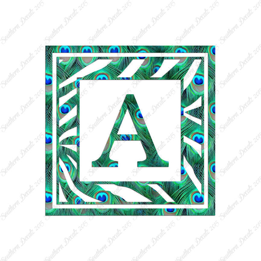 Zebra Decorative A Initial