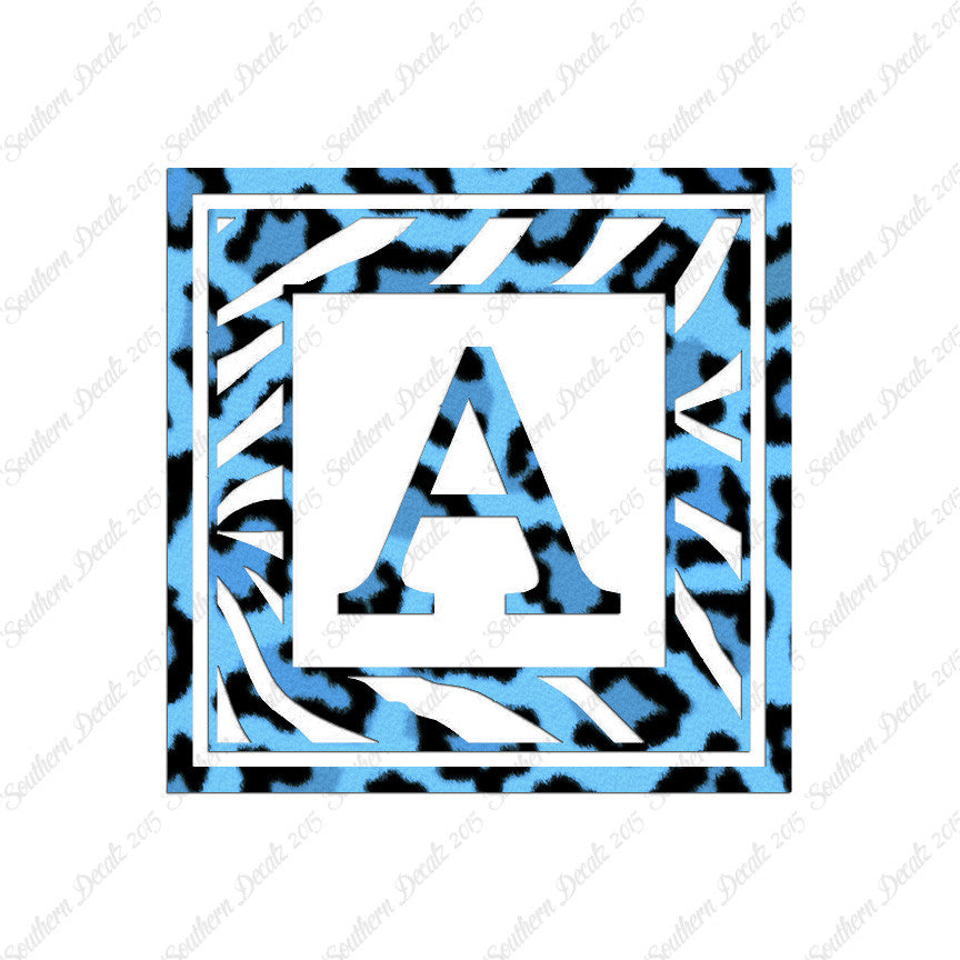 Zebra Decorative A Initial