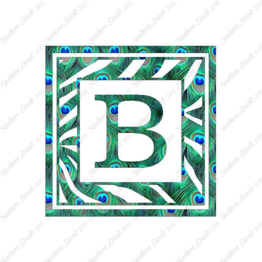 Zebra Decorative B Initial