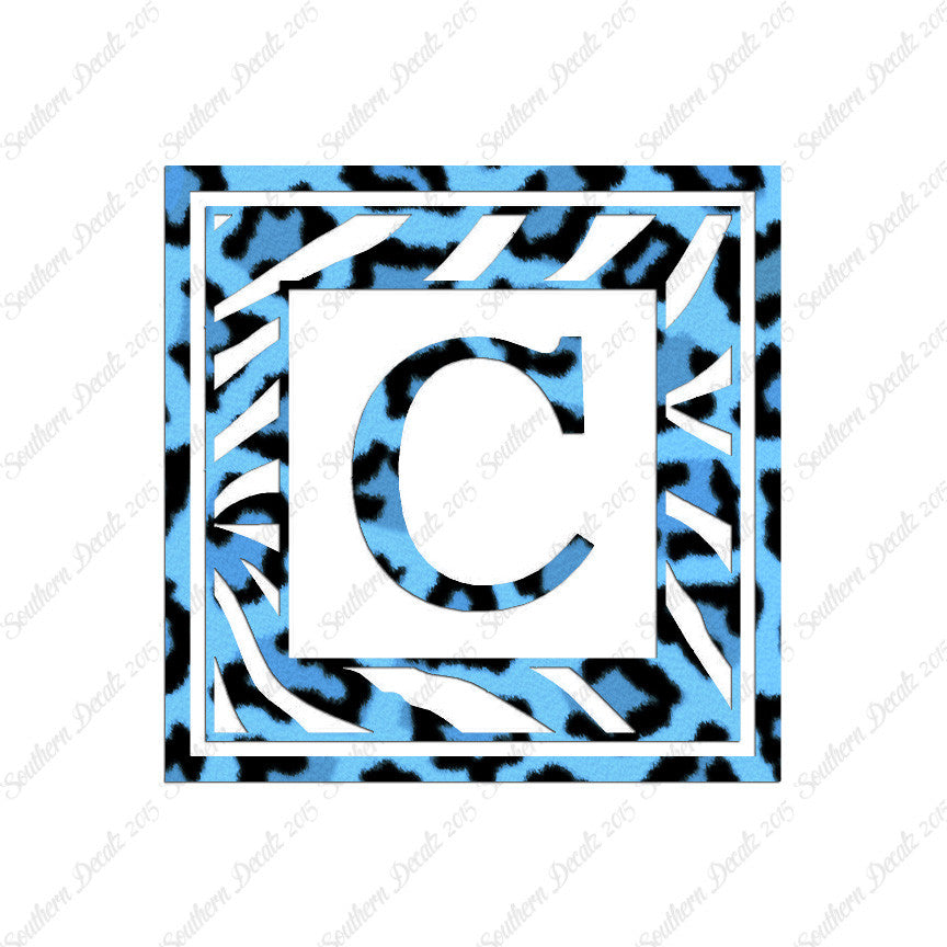 Zebra Decorative C Initial