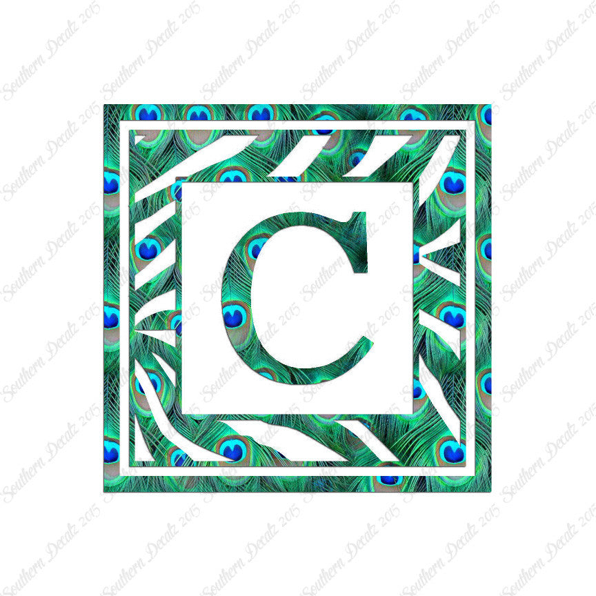 Zebra Decorative C Initial