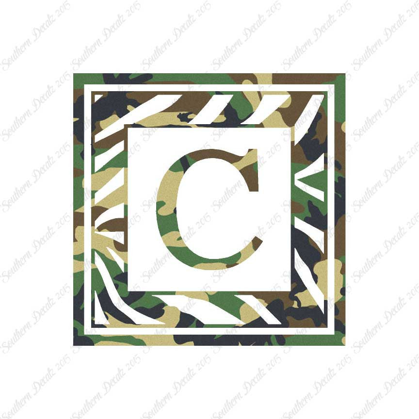 Zebra Decorative C Initial