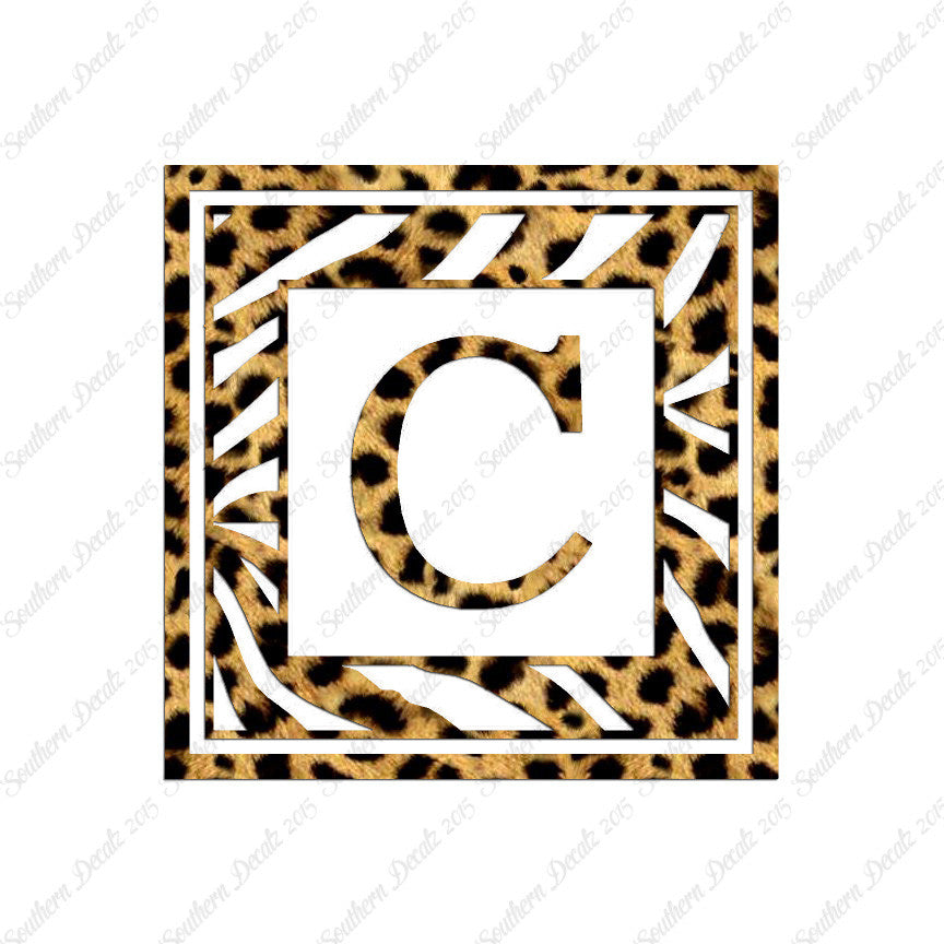 Zebra Decorative C Initial