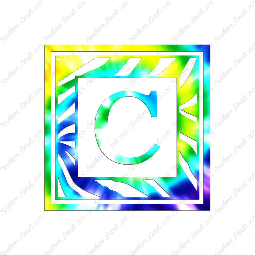Zebra Decorative C Initial