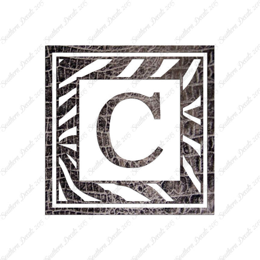 Zebra Decorative C Initial