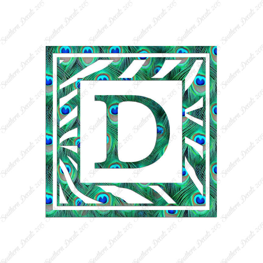 Zebra Decorative D Initial