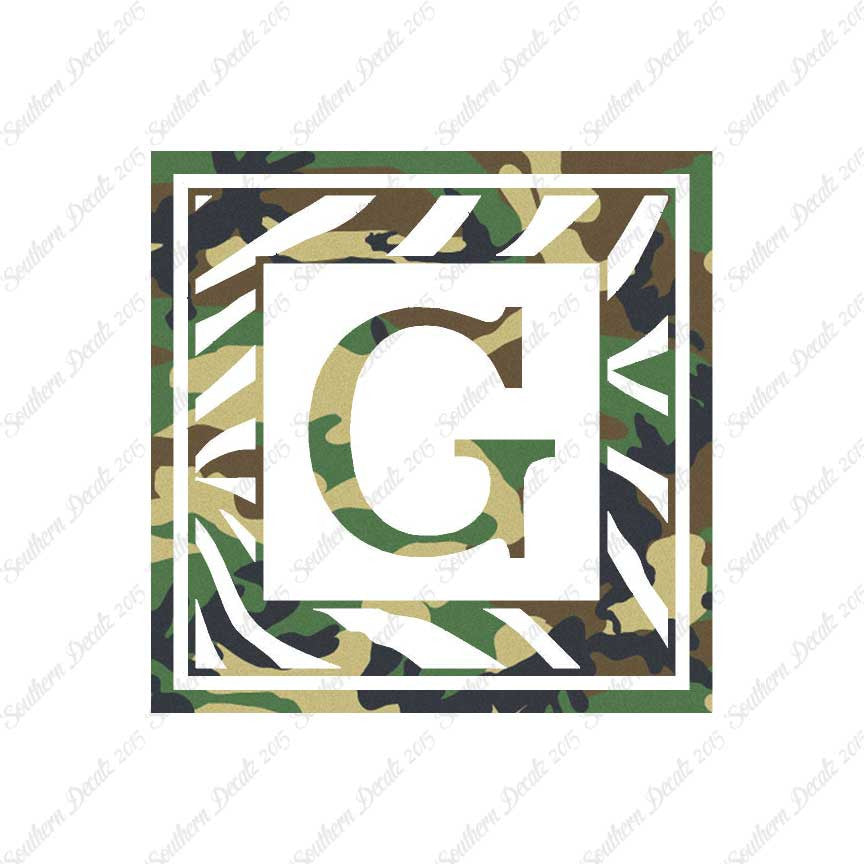 Zebra Decorative G Initial