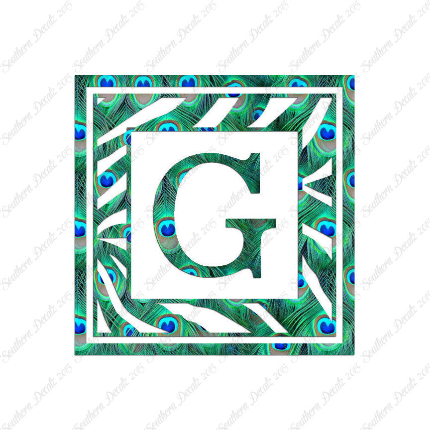 Zebra Decorative G Initial