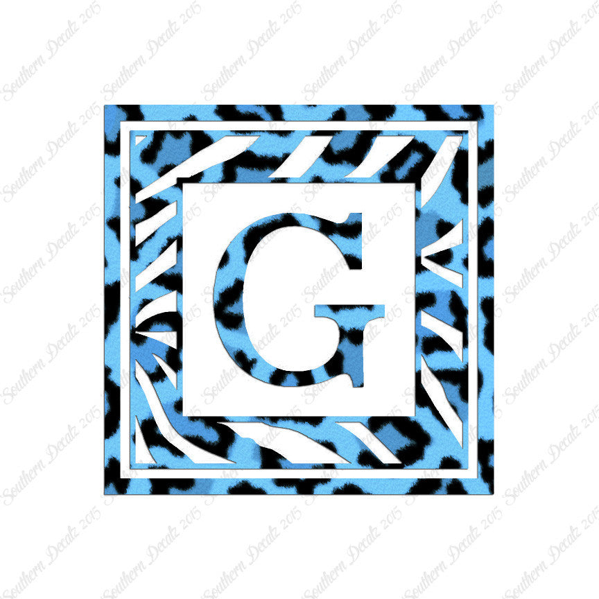 Zebra Decorative G Initial