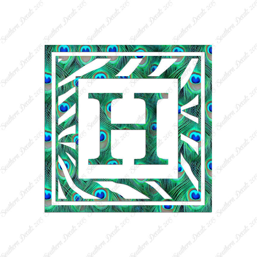 Zebra Decorative H Initial