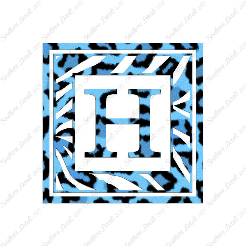 Zebra Decorative H Initial