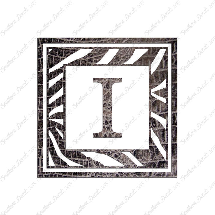Zebra Decorative I Initial