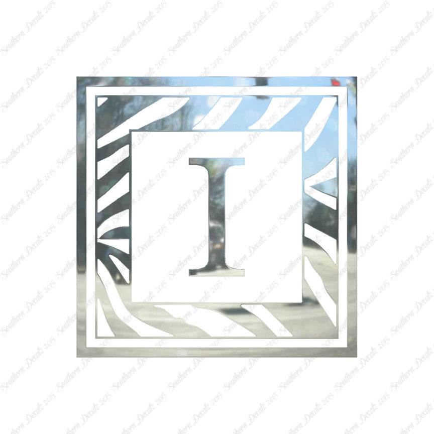 Zebra Decorative I Initial