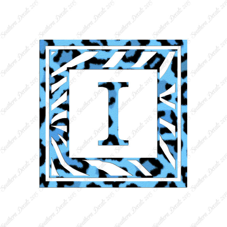 Zebra Decorative I Initial