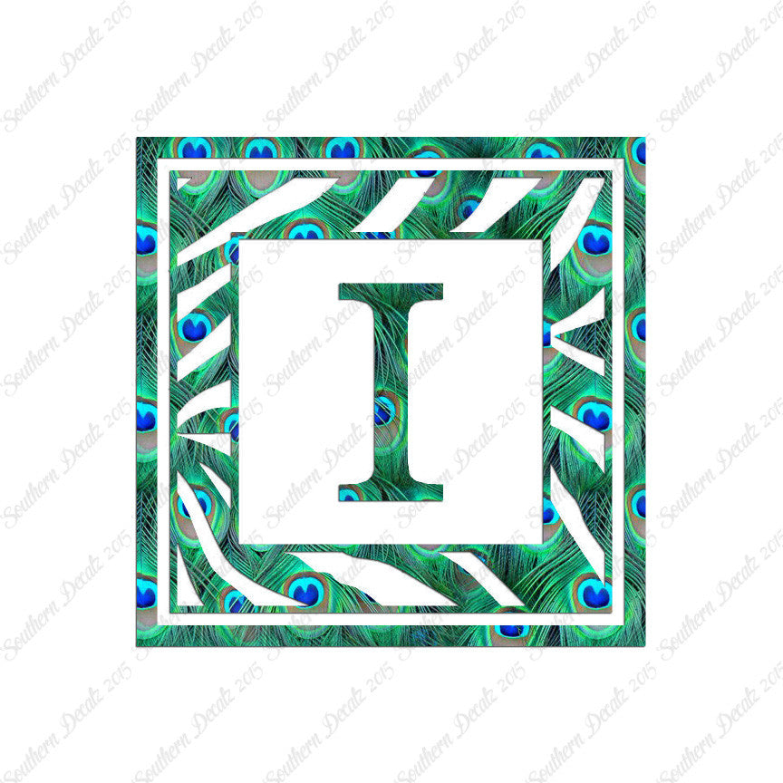 Zebra Decorative I Initial
