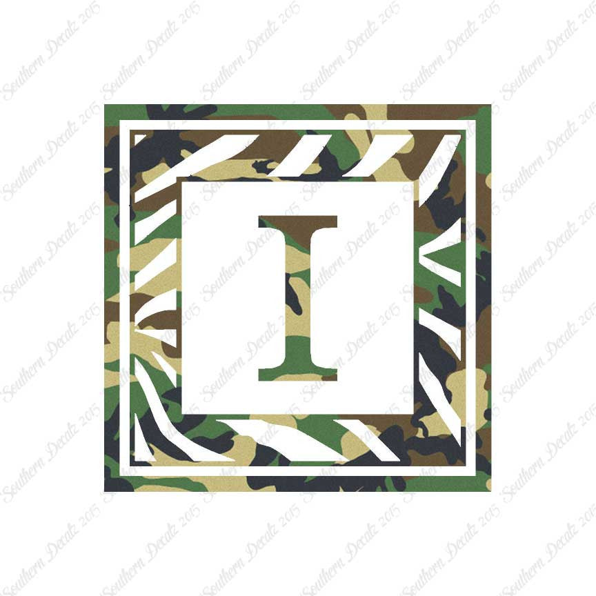 Zebra Decorative I Initial
