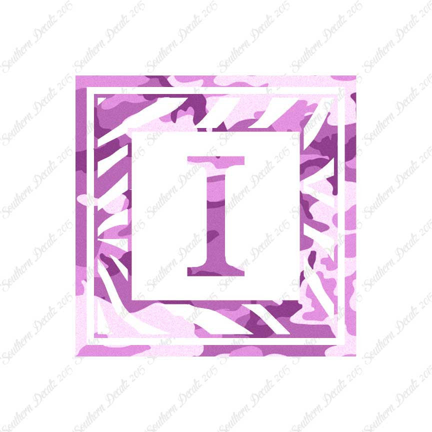 Zebra Decorative I Initial