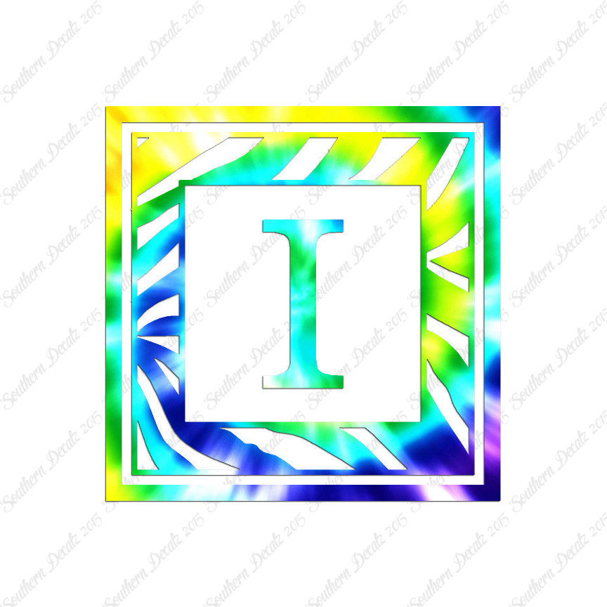 Zebra Decorative I Initial