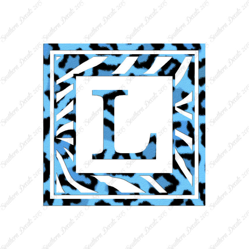 Zebra Decorative L Initial