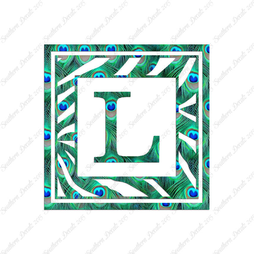 Zebra Decorative L Initial
