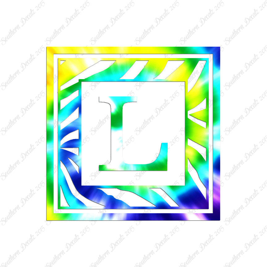 Zebra Decorative L Initial
