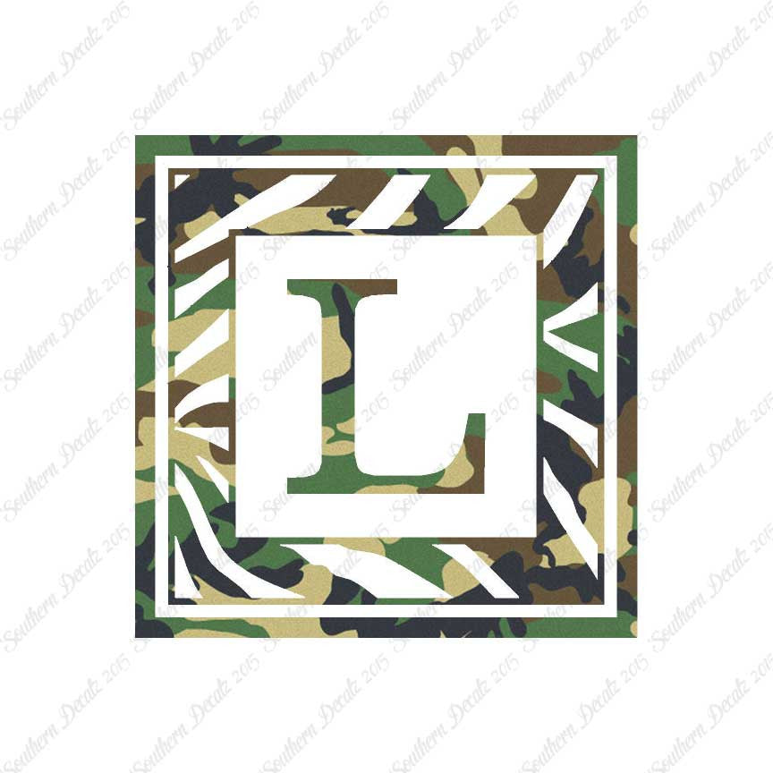 Zebra Decorative L Initial