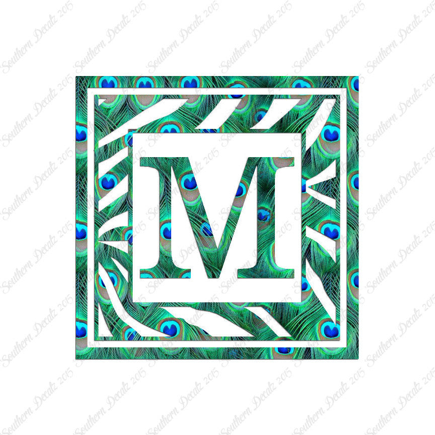 Zebra Decorative M Initial