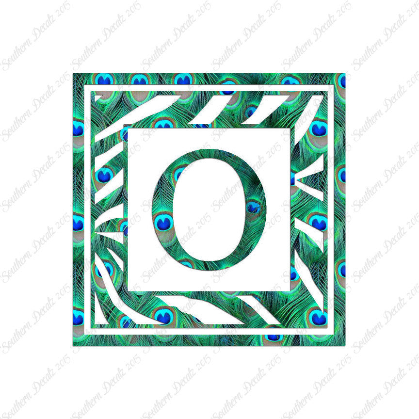 Zebra Decorative O Initial