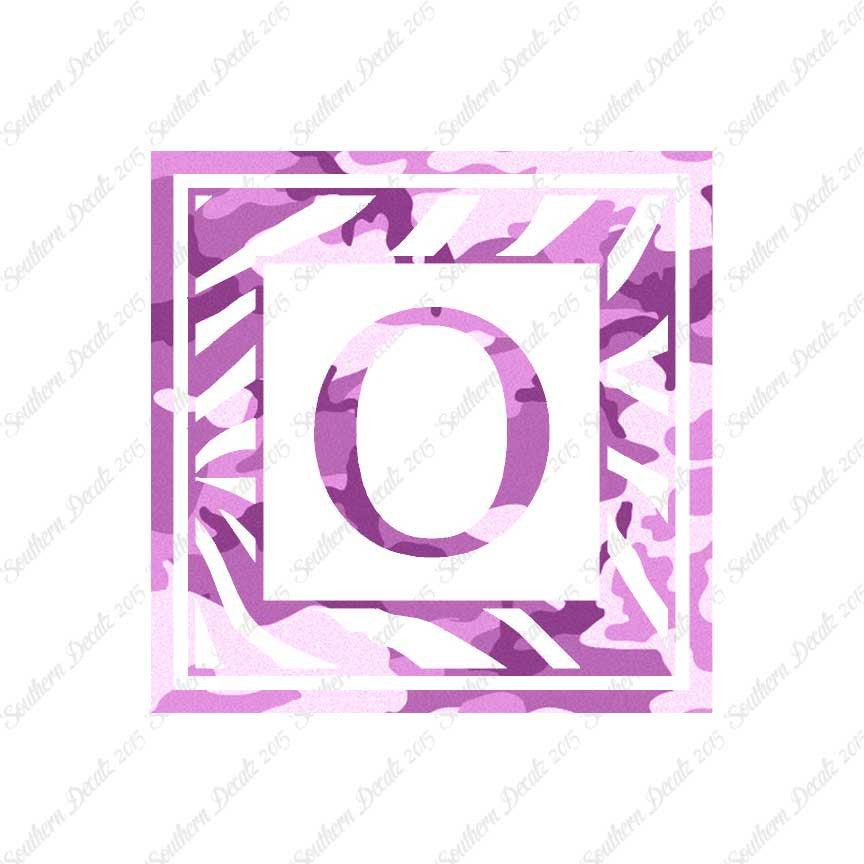 Zebra Decorative O Initial