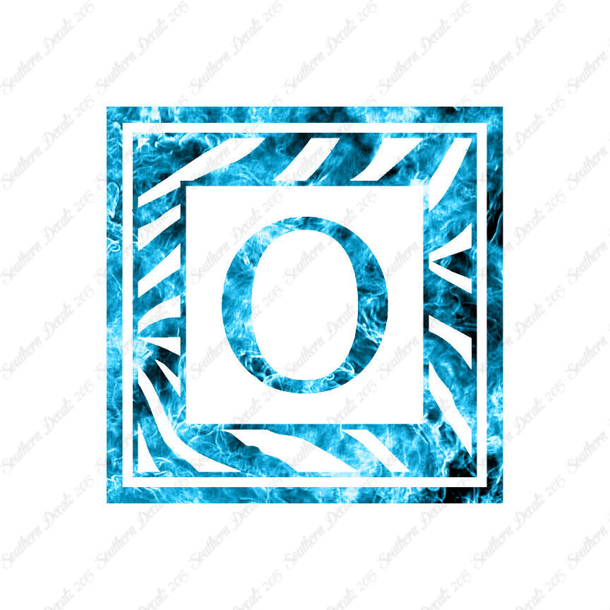 Zebra Decorative O Initial
