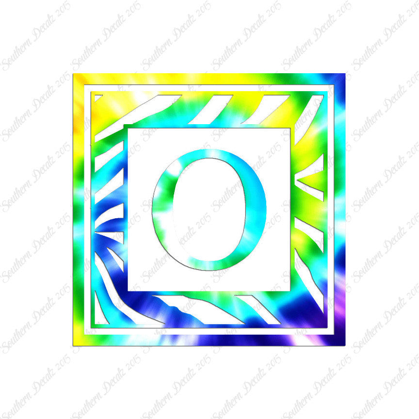 Zebra Decorative O Initial