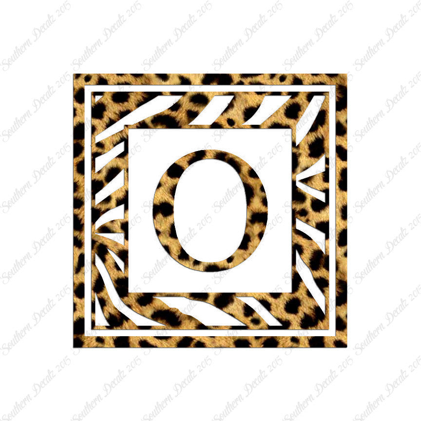 Zebra Decorative O Initial